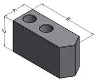 QC Precision Change Top Jaw Dimensions